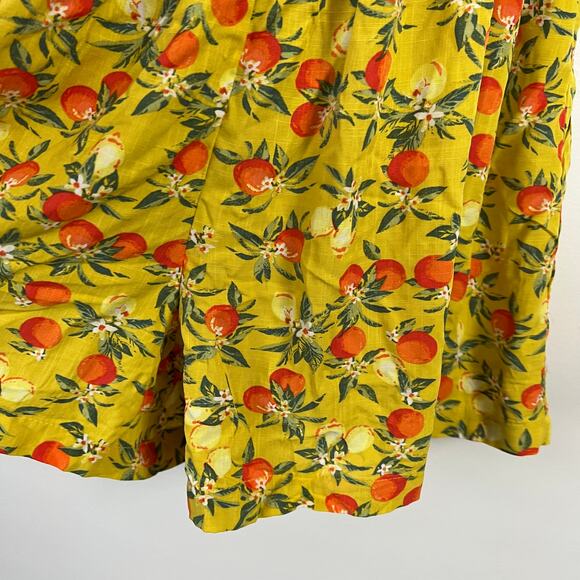 Wild Fable Women's Yellow Fruit Print Sleeveless Romper - Size Small - NWT - Picture 6 of 9